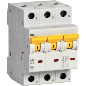 IEK Автоматический выключатель ВА47-60МА без теплового расцепителя 3P 40А 6кА D - MVA33-3-040-D IEK Автоматический выключатель ВА47-60МА без теплового расцепителя 3P 40А 6кА D - MVA33-3-040-D