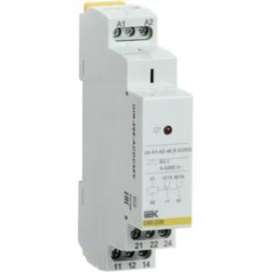 IEK Реле промежуточное модульное OIR 2 контакта 8А 48В AC/DC - OIR-208-ACDC48V IEK Реле промежуточное модульное OIR 2 контакта 8А 48В AC/DC - OIR-208-ACDC48V