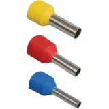 IEK Наконечник-гильза Е 1,0-08 1мм2 с изолированным фланцем желтый (100шт/упак)